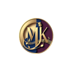 luxurious logo in gold and burgundy ma